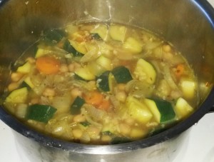 Marokkanische Suppe im Topf